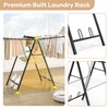 APEXCHASER Foldable Clothes Drying Rack, Metal Laundry Drying Rack Collapsible,
