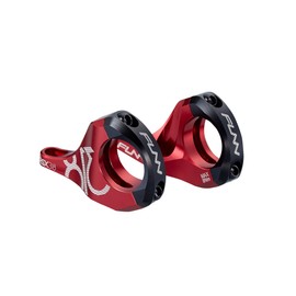 Funn RSX Mountain Bike Direct Mount Bike Stem with 31.8mm Bar Clamp, 2 Pieces Lightweight Split Design for Dual Crown Forks, Adjustable Extension 45-50mm with 30mm Rise (Red)