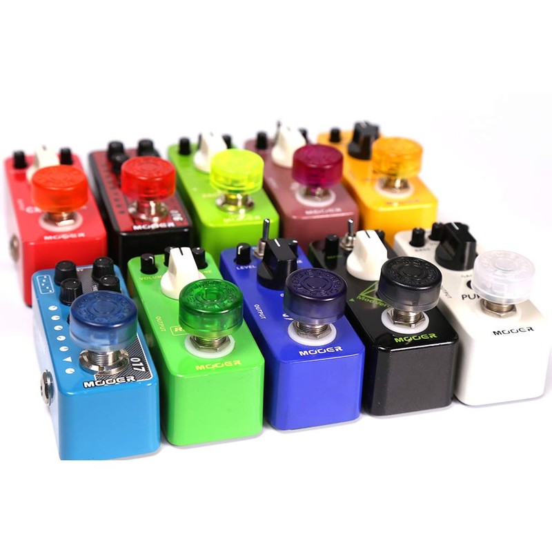 MOOER Red&Green Guitar Effects Pedal Footswitch Toppers