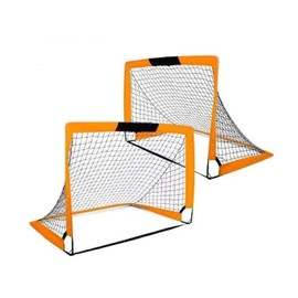 Soccer Goal Set of 2 Size 4'x3' Portable Foldable Soccer Nets Carry Bag for Games and Training for Backyard for Kids and Teens