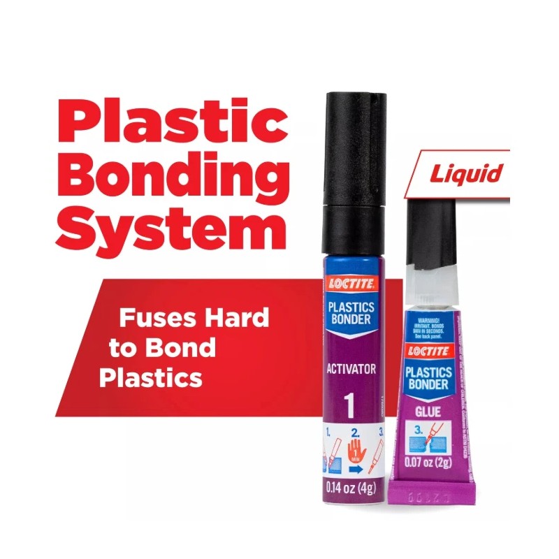 Loctite (2 pack) Loctite Super Glue Plastics Bonder, 1-0.14 oz