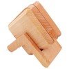 Tiardey Square Solid Wood Tea Coaster Beech Iinsulation Padwith Holder,Set