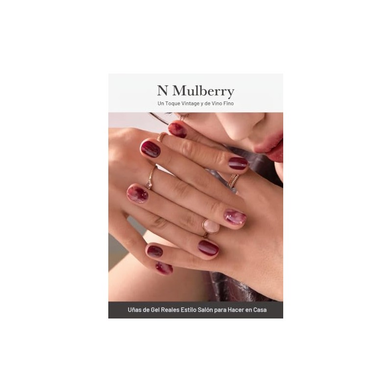Ohora Tiras de uñas de gel semi curadas | Rojo,