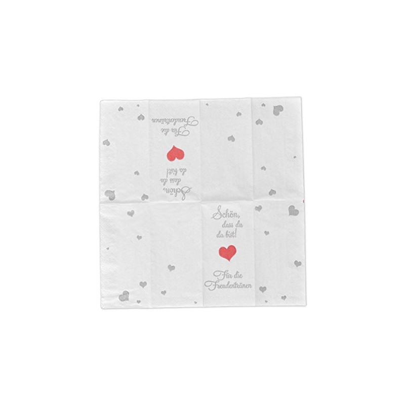 10 x 10 'Schön Dass du Da Bist – Handkerchiefs