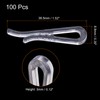 sourcing map 100 Pcs 1.52 Inch U Shape Alligator Clip,