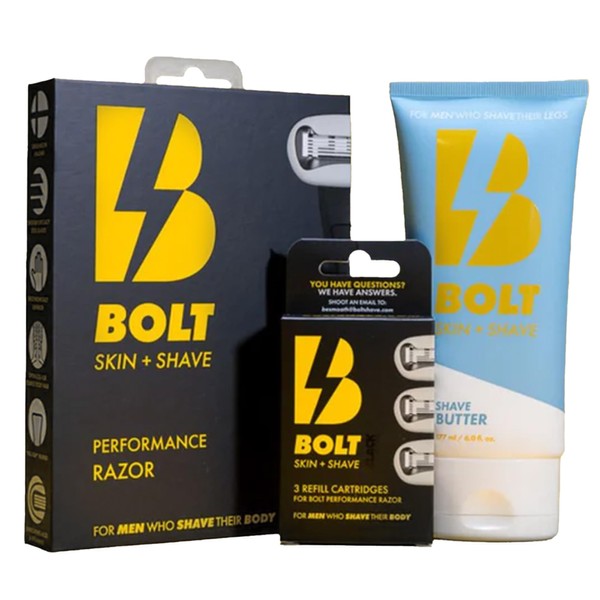 BOLT Skin + Shave - Starter Kit Black Edition -