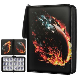 TCGUARD Rugby Card Sleeves Binder 900 Pockets for Trading Card, 9 Pocket Sports Card Binder Rugby Card Holder Compatible with Topps Baseball Card, Football Card, Baseball Card, Rugby Card,Sport Card