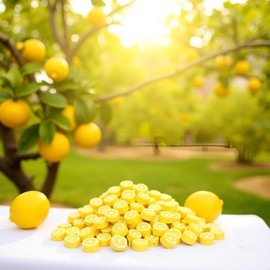 200Pcs Yellow Lemon Polymer Clay Beads Fruit Charm Flat Spacer Beads Making Supplies for Necklace Earring Bracelet Making Lemon Beading Supplies Arts, Crafts and Sewing 10mm