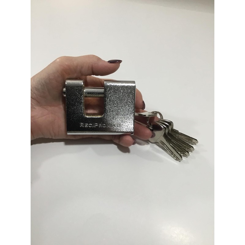 75mm Armoured Steel Covered Keyed Padlock