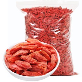 Dried Goji Berries Whole Fruit 17.63oz/500g Raw Sun-Dried Red Goji Large Berry Perfect for Tea, Smoothies, Baking,Snacks and Drinks