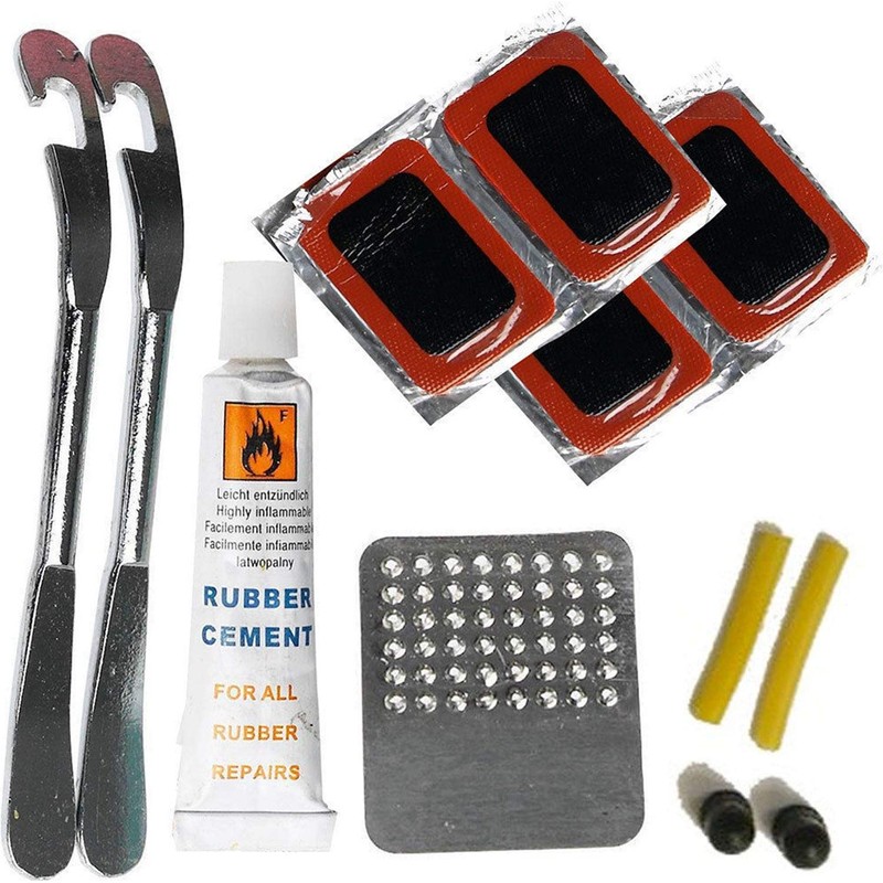 DEKTON DT95710 Puncture Repair Kit, Black/Red