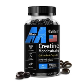 Creatine Monohydrate - 120 Capsules - Supports Muscle Growth - Pure Creatine