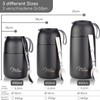 Milu® Thermal Food Container, 450/650 ml, Stainless Steel, Warmth Preservation,