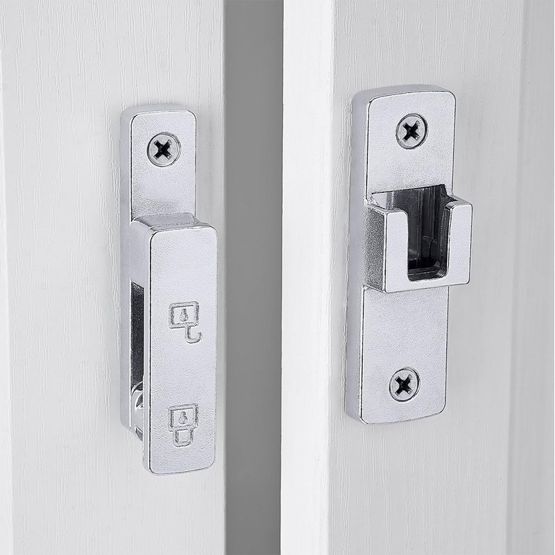 INIRET Barn Door Latches,180 Degree Gate Lock,Flip Gate Latches Hardware,Zinc