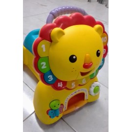 Fisher Price Leoncito Andadera Luz Sonido Correpasillos Café Claro (Usado)
