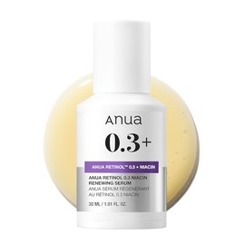 ANUA Retinol 0.3 Niacin Serum 30ml Retinol Serum for Pores, Hydration, Skincare Korean Serum Korean Cosmetics [Official Genuine Product]