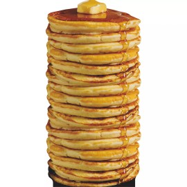 Wet Paint SP13124 Tall Stack of Pancakes Flapjacks Johnny Cakes Breakfast Butter Syrup Car
