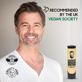 Barbology London Men's Moisturizing Lip Balm for Chapped Lips with Organic Moroccan Argan Oil, Lightweight Formula Leaves Zero Residue, 0.17oz (Pack of 1)