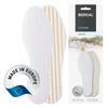 Bergal Barefoot Insoles - Thin Insole - White, UK 6.5