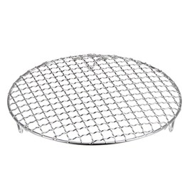 HARFINGTON Round Cooking Rack 9-inch 201 Stainless Steel Cross Wire Barbecue Grill Net with 20mm Legs for Cooking Baking Steaming BBQ