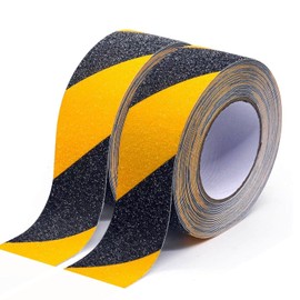 SopimusZ 10M *50MM,2 Rolls yellow and black Anti Slip Tape, Black Yellow Anti Slip Tape,High Traction strong grip Tape, for Indoor & Outdoor