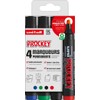 Faber-Castell Uni Prockey 159004 Permanent Markers Chisel Tip 3 to