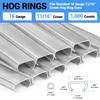 meite Hog Rings, 16 Guage 11/16" Crown P7 Galvanized Hog