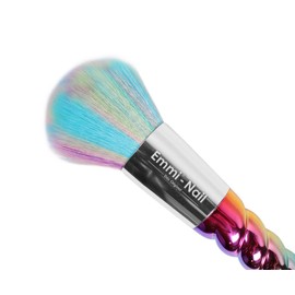 Emmi Nail Original unicorn dust brush, large, high-quality nail brush with synthetic hair bristles in unicorn design, optimally removes file dust from the nail