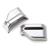 iJDMTOY Satin Silver Front Seat Belt Shoulder Height Adjustment Button
