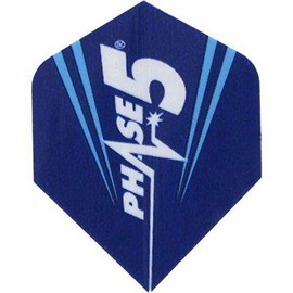 Unicorn Maestro Dart Flights | Phase 5 Blue Design | Standard Plus Shape | Ultra Durable 100 Micron Polyester PET