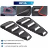 2Pcs 1/4 Quarter Side Window Louvers Scoop Vent Cover For