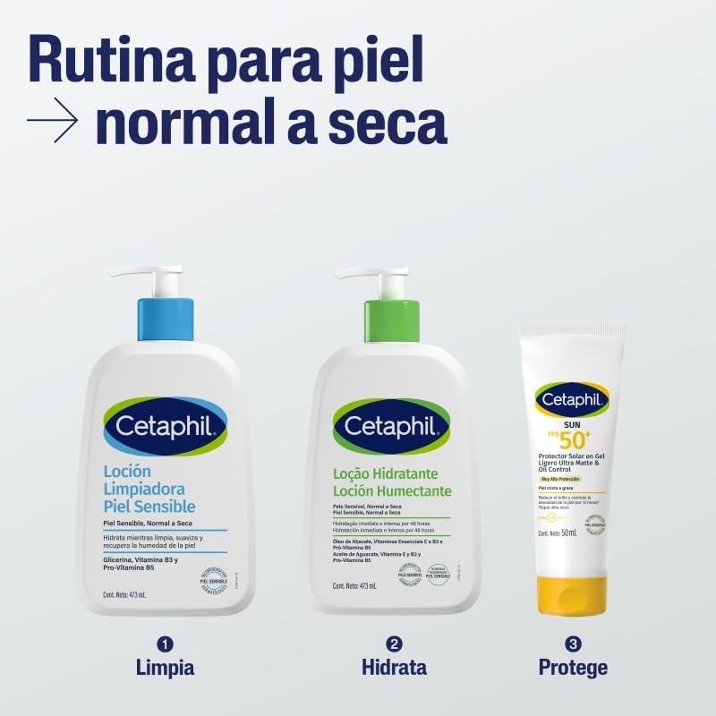 Cetaphil Sun Fps50 Protector Solar Gel Ligero Ultra Matte Piel