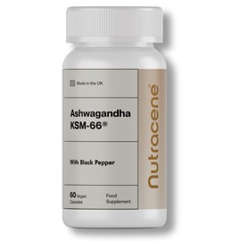 Nutracene Ashwagandha KSM-66 1,000mg with Black Pepper | High Strength Adaptogen | Stress Relief | Energy & Cognitive Support | Made in The UK | Vegan Friendly