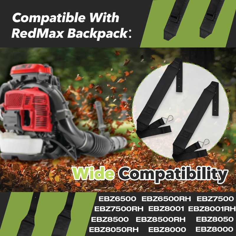 2 Pcs 511758401 Backpack Blower Straps, Adjustable Backpack Blower Shoulder