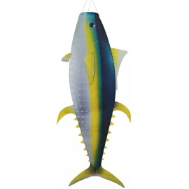 In the Breeze WINDSOCK--48" Yellowfin Tuna Windsock, Diva, Spinner by In the Breeze