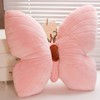 OUKEYI Butterfly Plush Pillow,45x40cm Butterfly Throw Pillow,Home Decorative Shape Throw