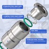 Bwintech 2 Pcs 6mm Straight Push to Connect Pneumatic Fitttog,2