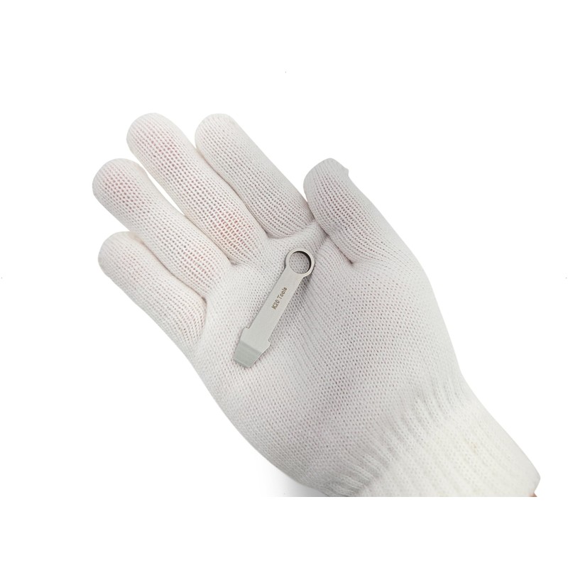 Keychain Mini Pry Bar - Tiny EDC Crowbar - (Stainless