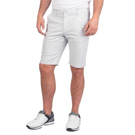 Island Green IGSHO2081 Mens Pop Trim Cotton Shorts Light Grey 38 Waist, lightgrey