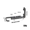 FOTGA Quick Release Plate L-shaped Bracket L-Bracket Vertical Expandable Plate