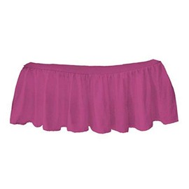 bkb Solid Ruffled Mini Crib Skirt, Hot Pink