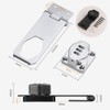 Mechanical Password Combination Rotary Hasp Latch Locks, Keyless Door Security