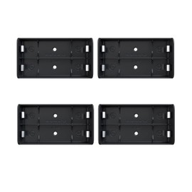 Bistook 2 ranuras 3,7 V 21700 - Caja de almacenamiento de batería de plástico con pines, paquete de 4 (4 piezas 4 soldaduras)