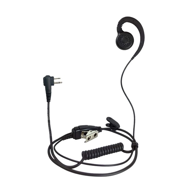 ProMaxPower Two Way Radio 1-Wire C-Shape Swivel Headset Earpiece PTT