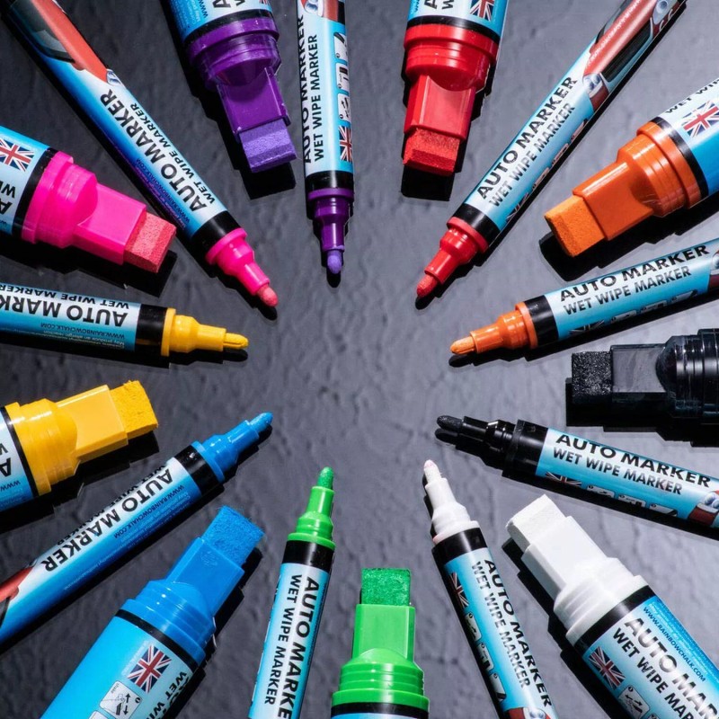 Auto Marker Car Paint Marker Pens Auto Writer Blue -