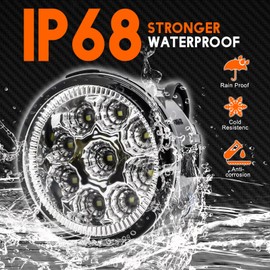 Qobsos LED Fog Light for Nissan Versa 2007-2011 - Pair Bumper Driving Lamp Replacement Assemblies, 55W 6000k White, Plug and Play, Pack of 2