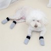 4PCS Cat Anti Scratch Shoes,Adjustable Mesh Pet Scratch Deterrent Boots
