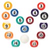 Pool Table Billiard Ball Set, 2.5CM Resin Children Toy Home