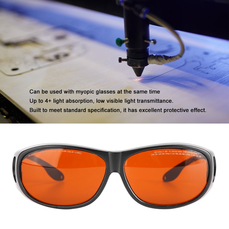 OD4+ OD6+ 190-540NM 800-1700NM Laser Protection Goggles Safety Glasses