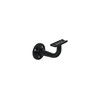 Fortress Round ADA Black Sand Steel Handrail Bracket (Bag of